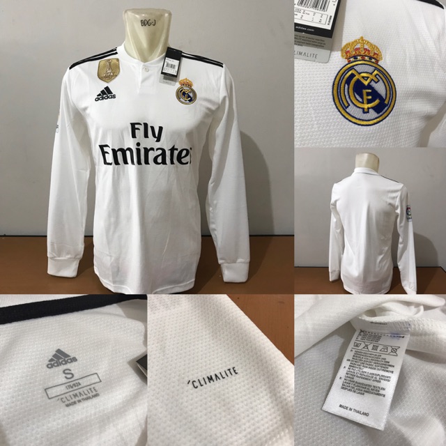 Jersey baju  bola  Real  madrid  home official 2021 2021 ls 