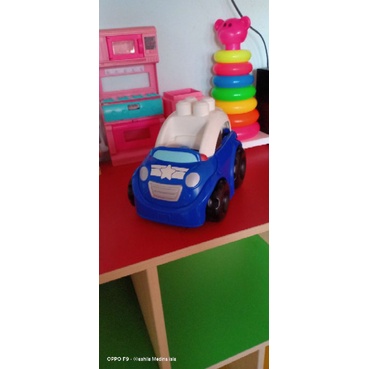 Preloved mega block mobil biru