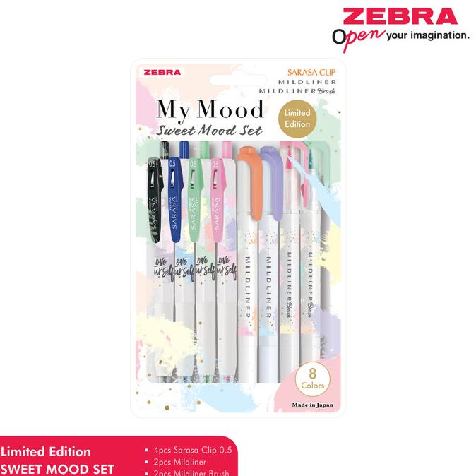 

ZEBRA SARASA MILDLINER MY MOOD SWEET SET 8PCS ---Terbaru---