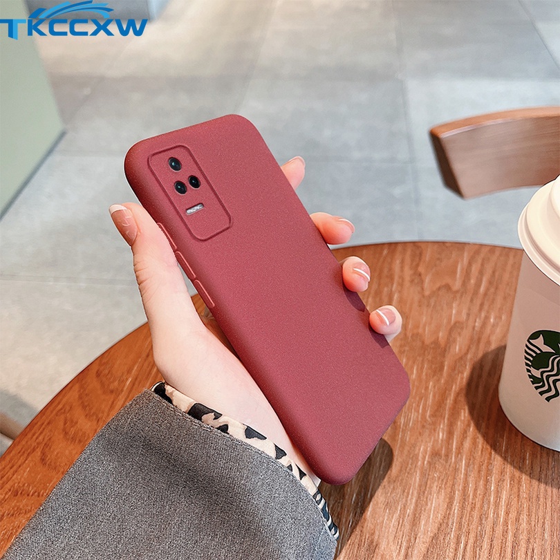 Soft Case Poco F4 Poco F4 GT Slim Matte Silicone Sandstone