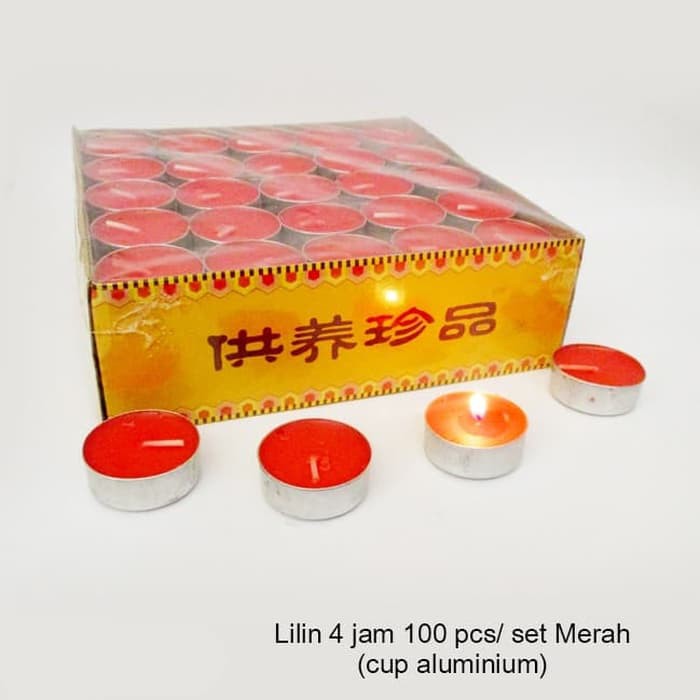 Lilin Tea Light/ tealight Stearin 100 pcs/set