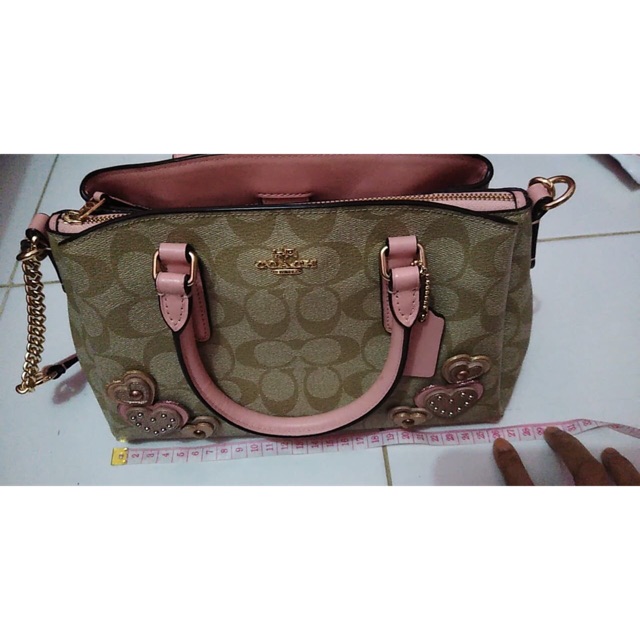 Coach bag sage pink preloved