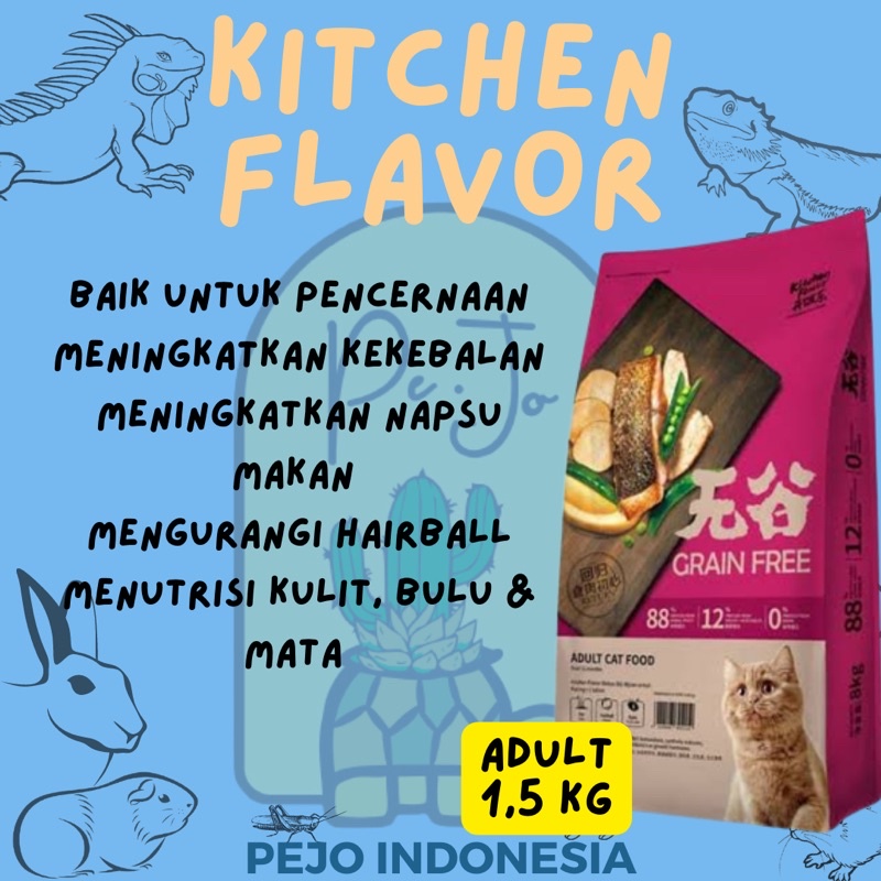 Kitchen Flavor Grain Free Adult Kitten Beauty 1,5kg