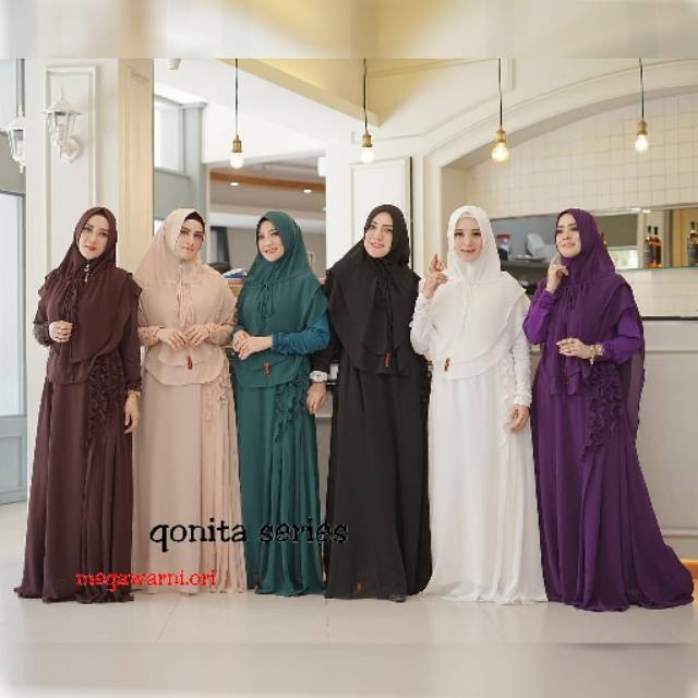Qonita dress Syari Ori Megawarni