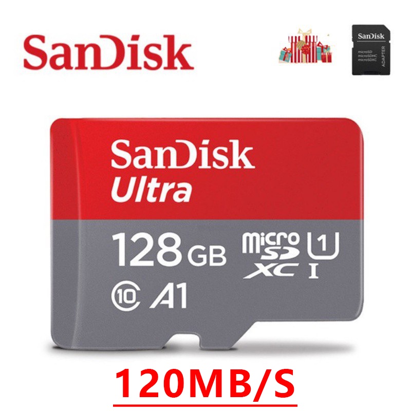 【COD】Memory Card 64GB 128GB 256GB 32GB Micro SD Card Class10 UHS-1 Memory Card A1 100MB/s Original-128GB【120MB/S】