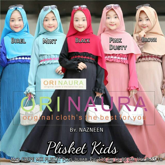 Baju Gamis Plisket Anak