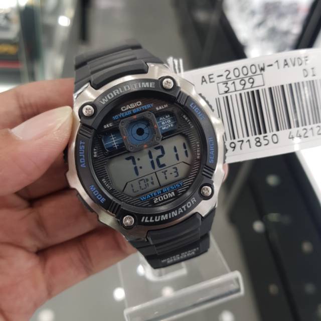 Jam Tangan Casio AE-2000W-1AVDF Original Garansi Resmi