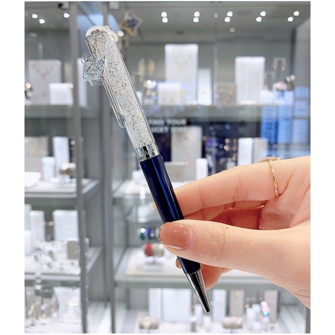 

Swarovski Swan Charm Blue Pen