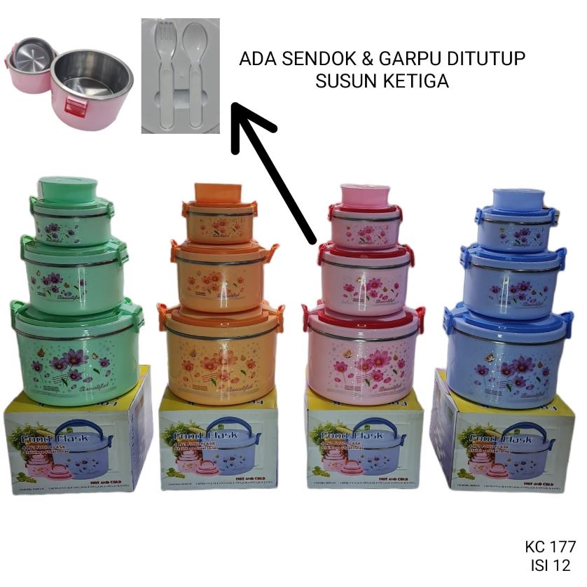 Food Flask Tempat Makan Set 4