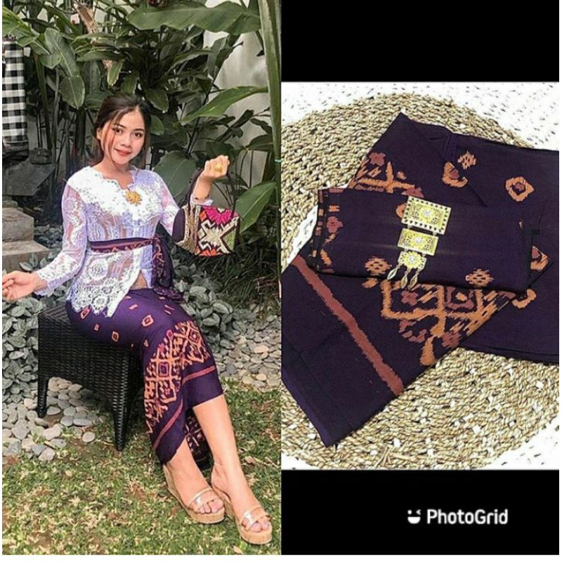 Kamen rayon motif endek