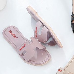 SANDAL JELLY WANITA SANDAL KARET PEREMPUAN TERBARU VEROTINO-Purple