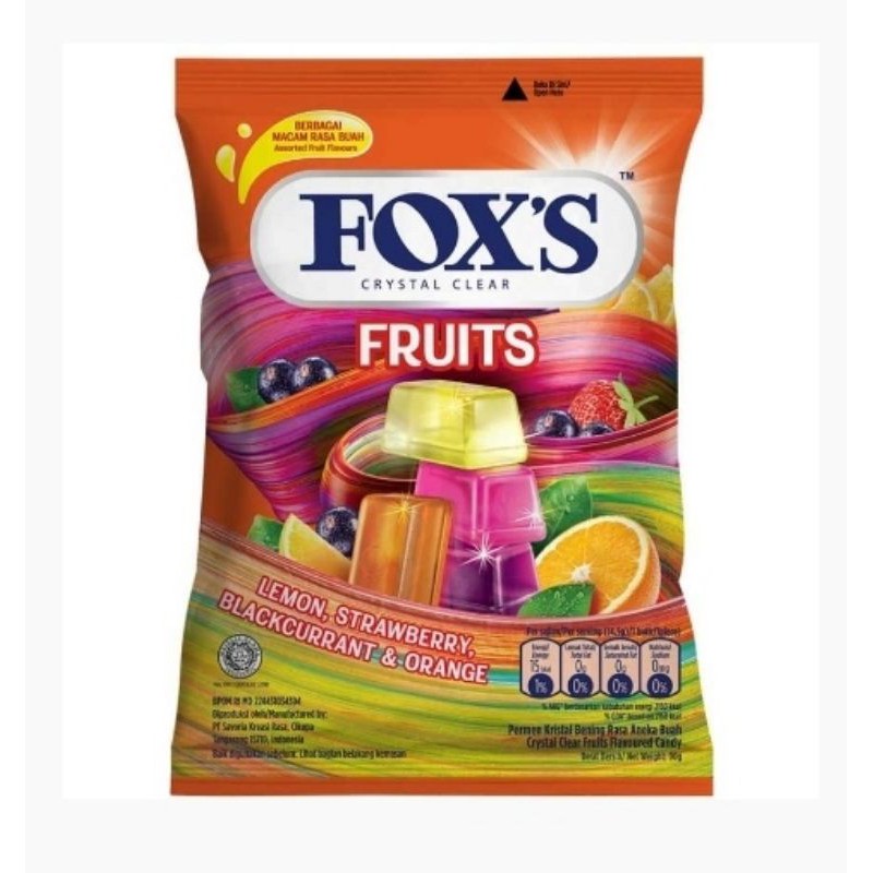 

FOX'S Crystal Kotak Clear Fruits Bag New 90g