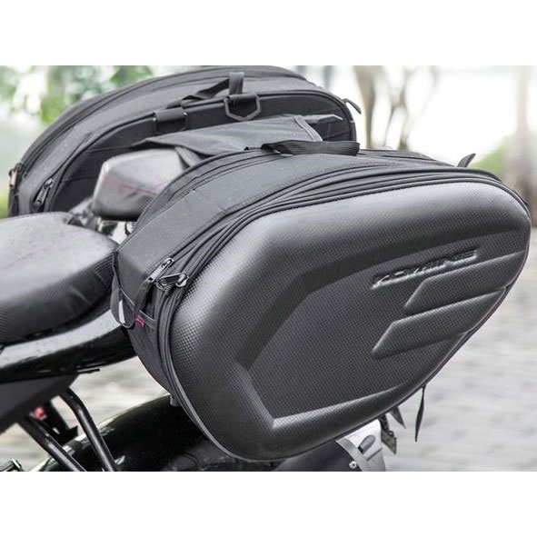 Komine Tas Motor Touring Side Saddle Bag - SA-212 - Black