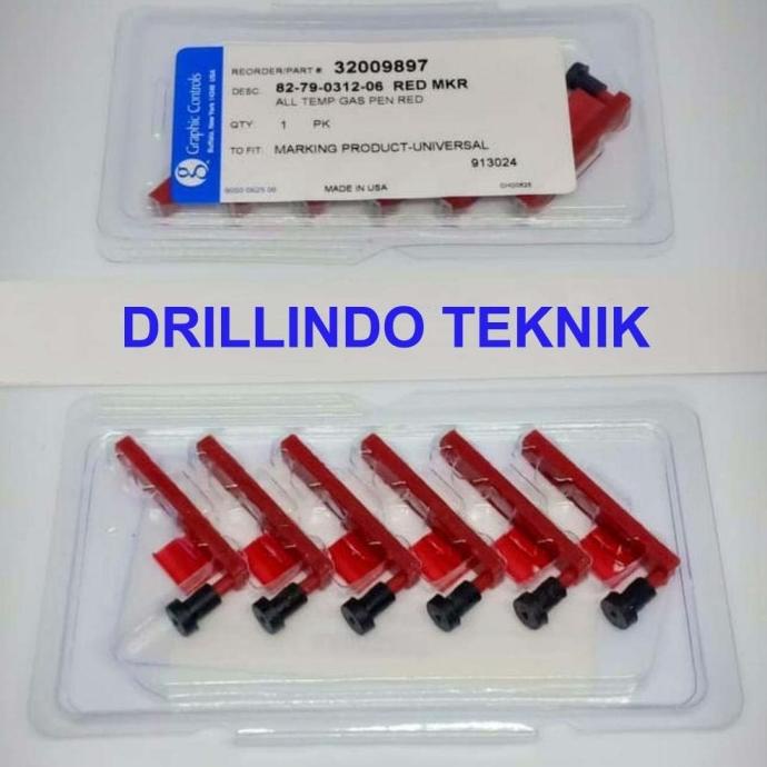

Disposable Pen Red Marker, Barton Chart Paper Recorder 82-79-0312-06