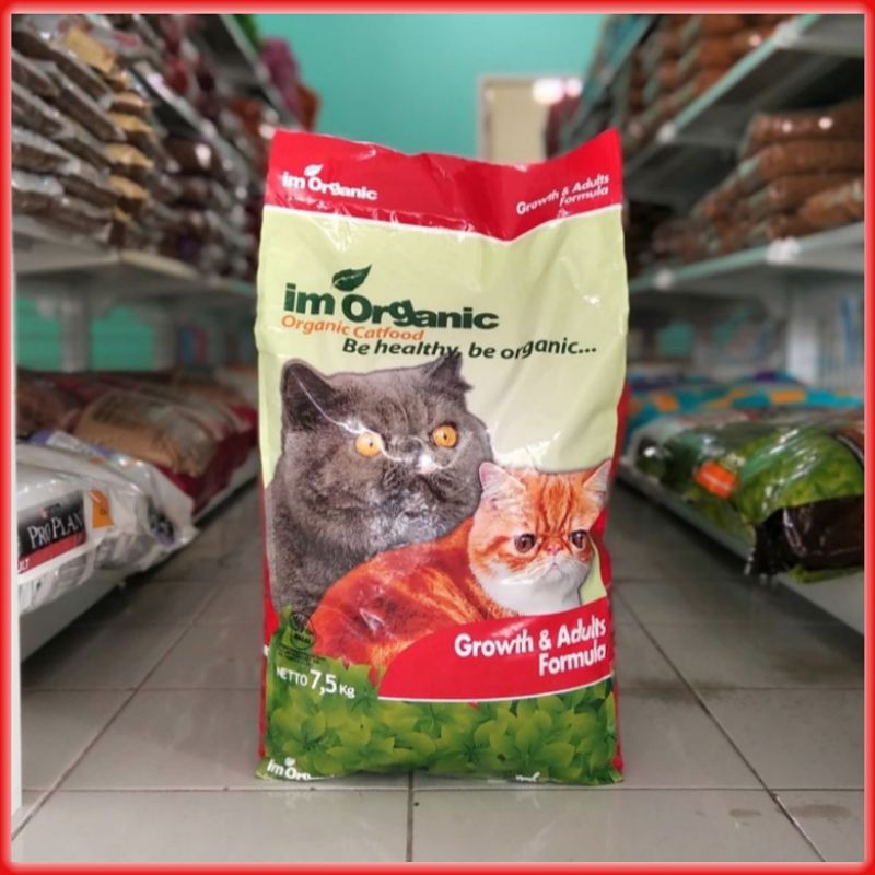 im Organik Growth &amp; Adult 7,5kg Makanan Kucing Dewasa / Dry food