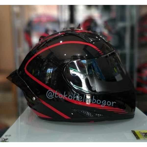 Helm RSV FFzero red Line & asesoris atiek_st
