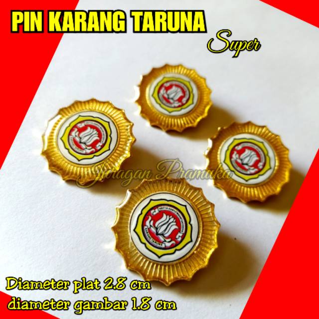 PIN KARANG TARUNA MODEL MATAHARI