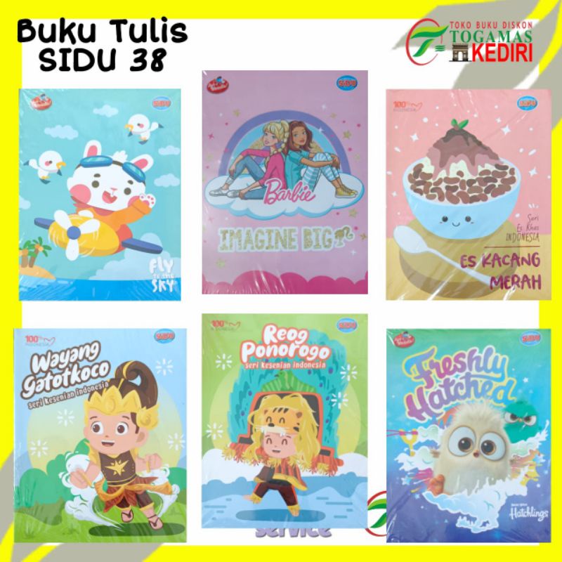 

Buku Tulis Sinar Dunia 38 lembar (Mix Motif)