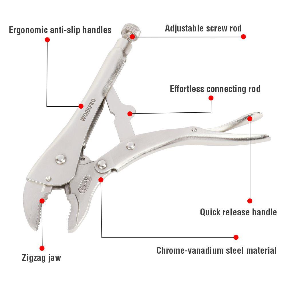 Populer Locking Tang Hand Tool Set Hidung Panjang Lengkung Multifungsi