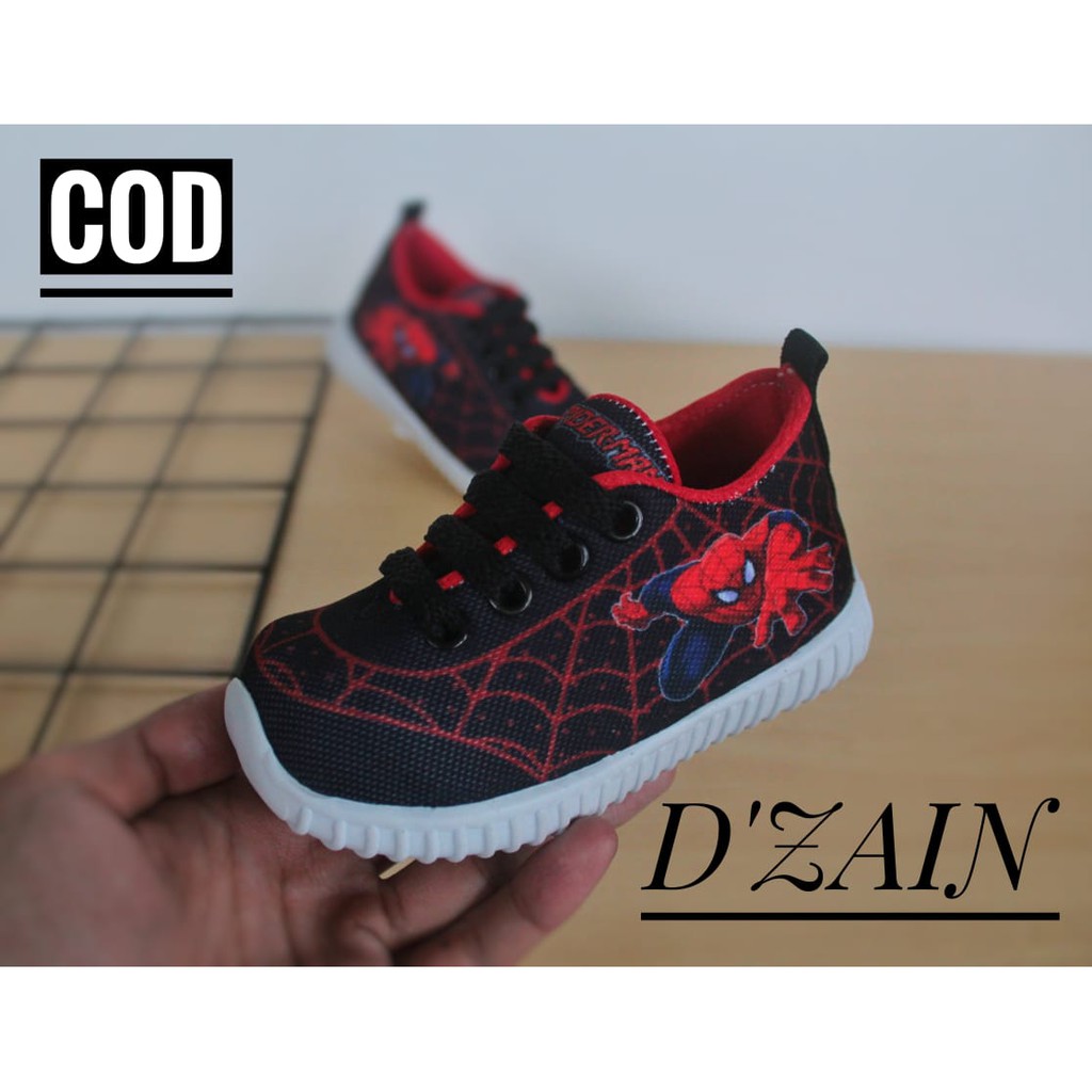 sepatu anak karakter spiderman/sepatu anak laki laki/sepatu anak murah