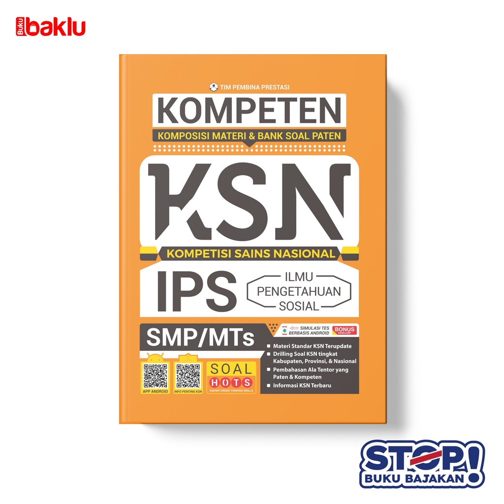 TERBARU BUKU KOMPETEN PATEN KOMPETISI SAINS NASIONAL IPS SMP / OSN IPS SMP/KSN SMP IPS/ ARRUZZ MEDIA