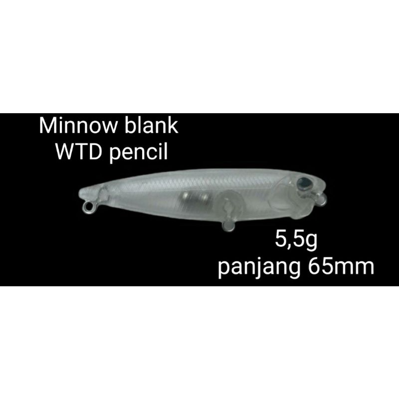 Minnow blank WTD pencil 65mm/5,5gram