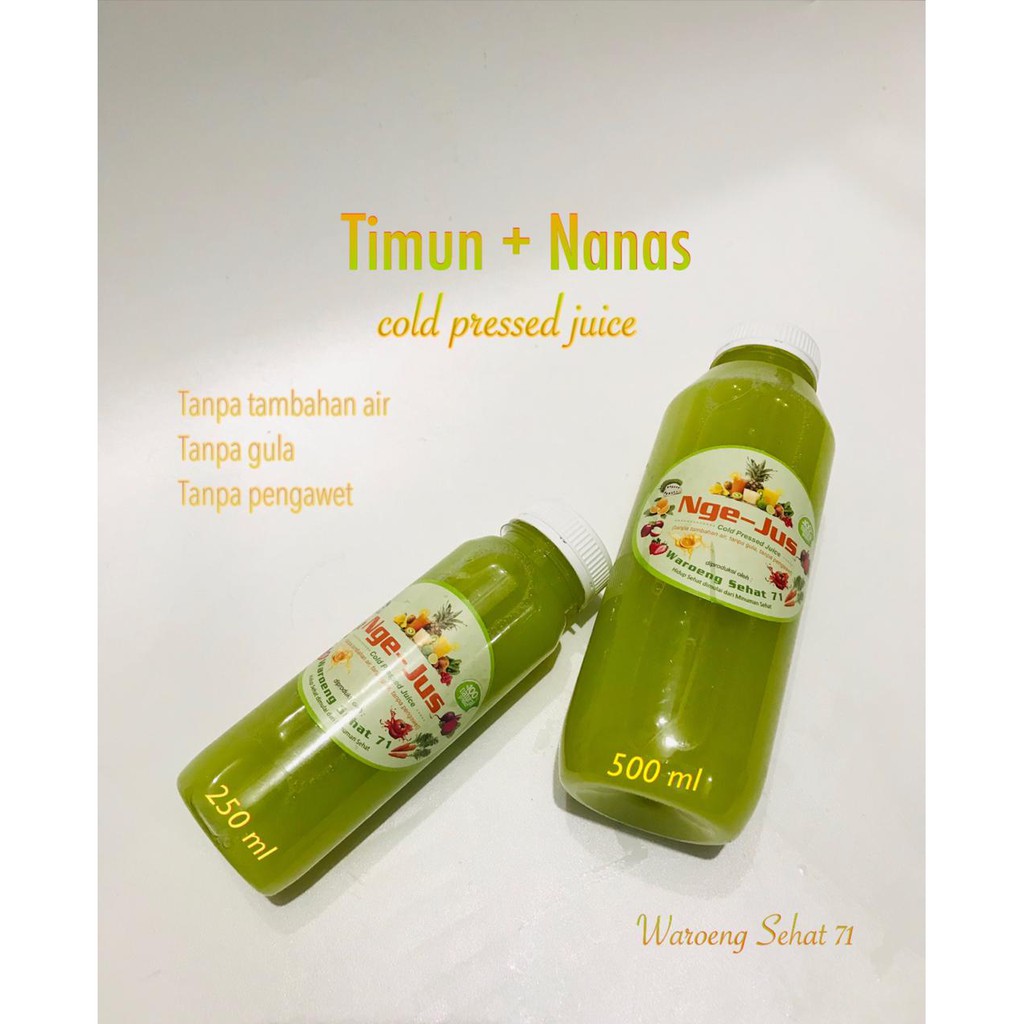

Jus mix: Timun + Nanas (cold pressed juice)
