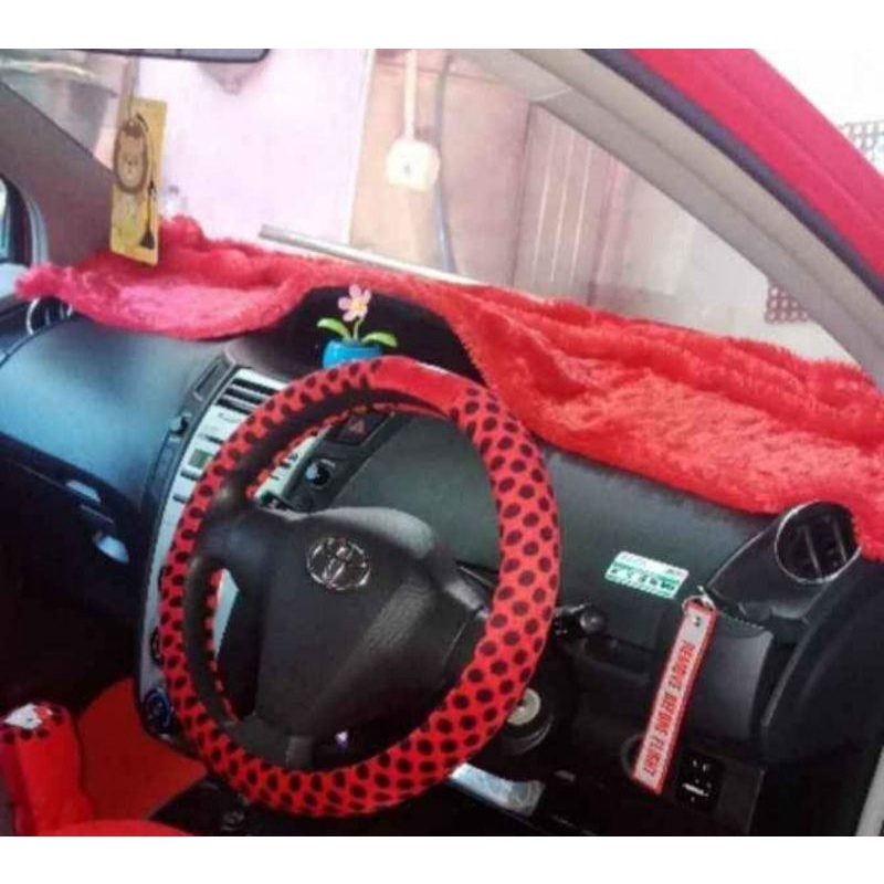 Alas Karpet Dashboard mobil Plus Sarung Tisu Bulu Rasfur Ukuran 150×50cm