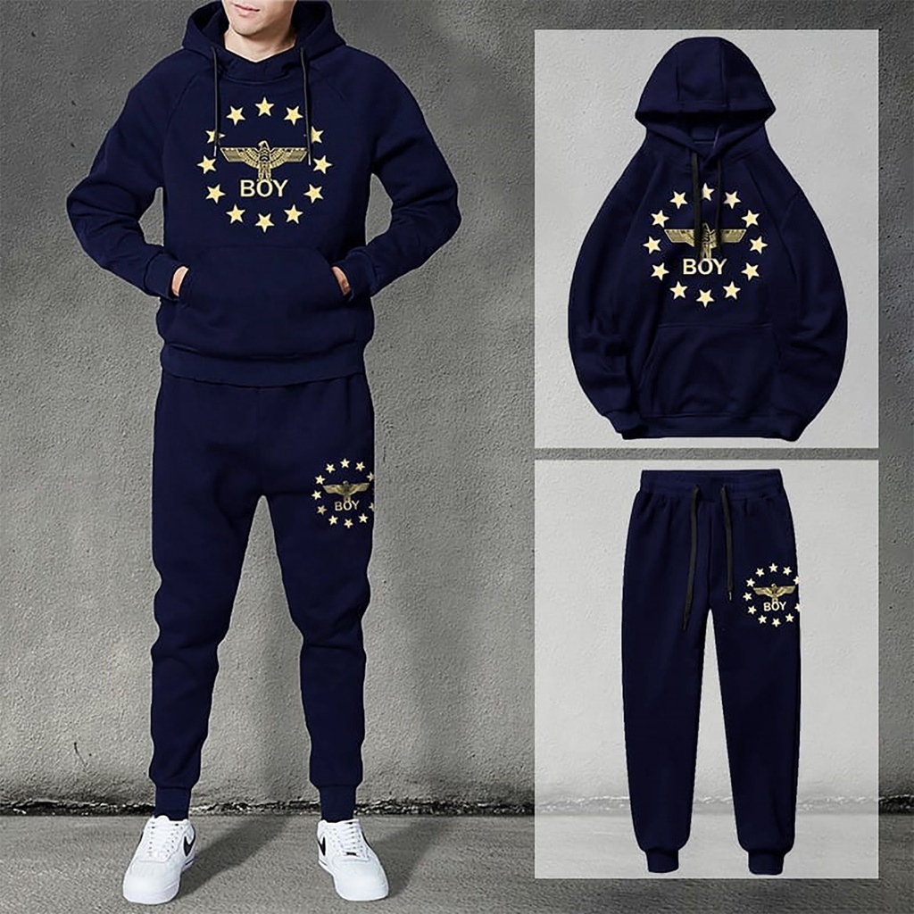 Bisa COD / mukzhop - Setelan STAR BOY / satu pasang / hoodie / celana jogger