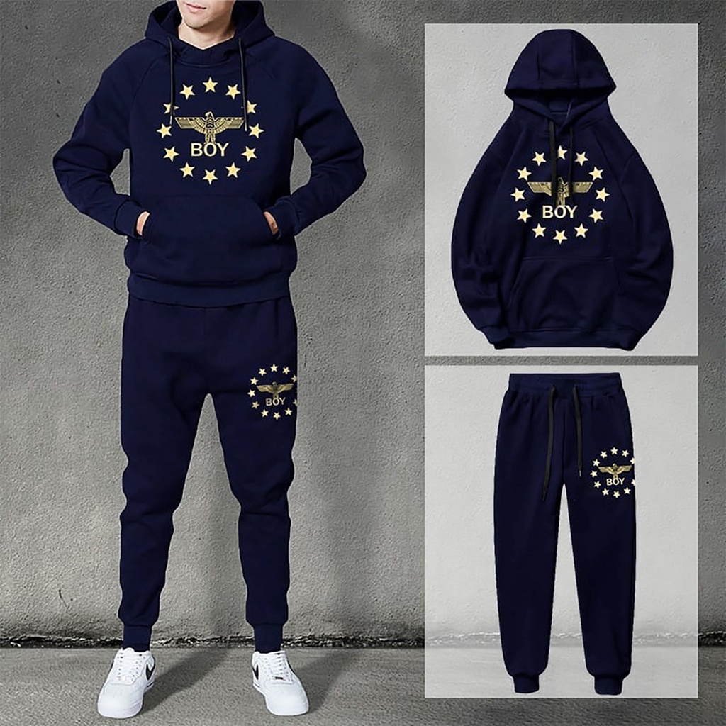 Bisa COD / Asgard777 - Setelan STAR BOY / satu pasang / hoodie / celana jogger