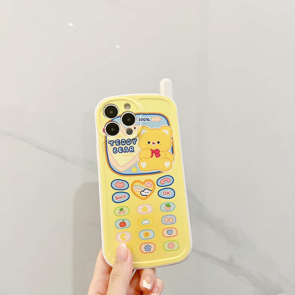 Soft Case Tpu Motif Kartun Beruang Untuk iPhone 13pro 13prm 11 7Plus 8Plus Xr XS 13 12pro Max