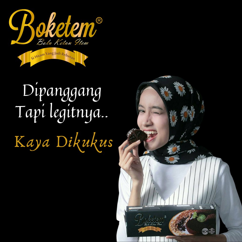 

DEB Boketem - Bolu Ketan Hitam - Orinal - Oleh Oleh Bandung