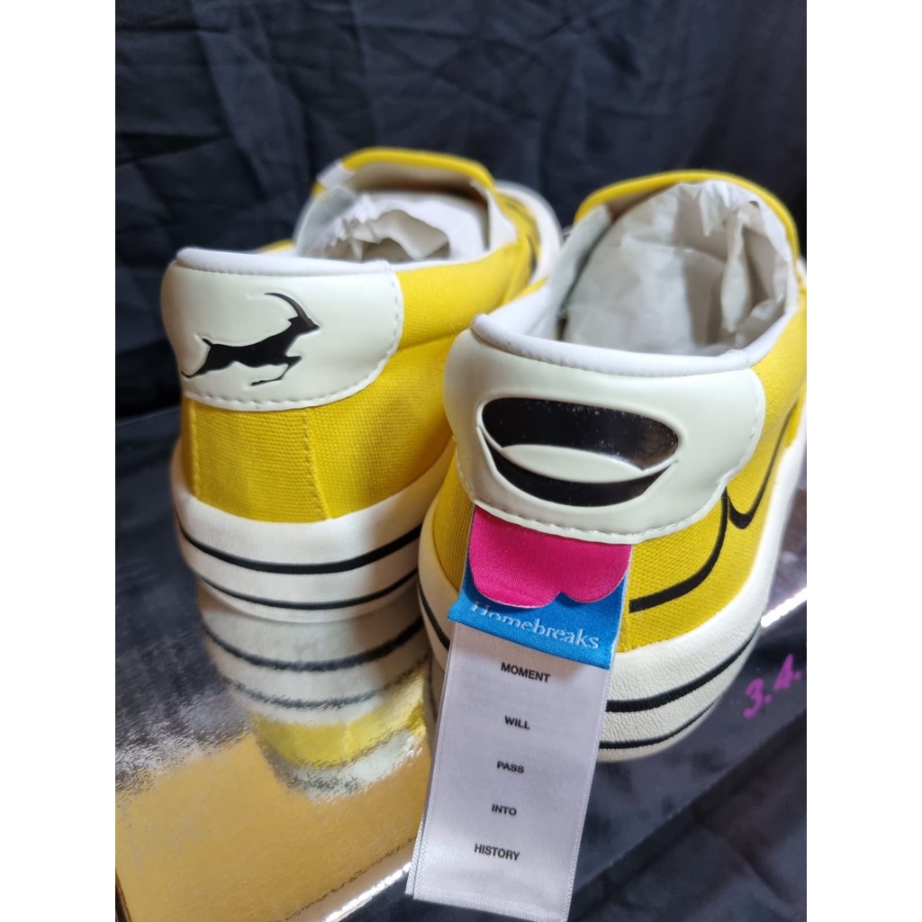 Sepatu Compass x UNKL347 Quarter of a Century ORIGINAL Slip On Kuning Size 42