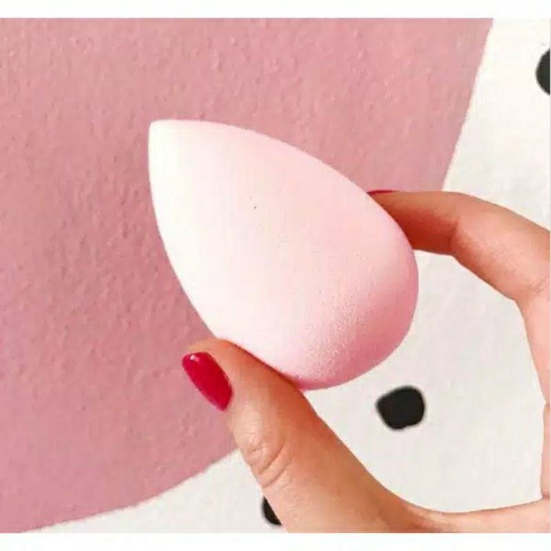 ✿ELYSABETHME✿ 1 gratis 1 Beauty blender sponge spons bedak foundation makeup meratakan bisa mengembang