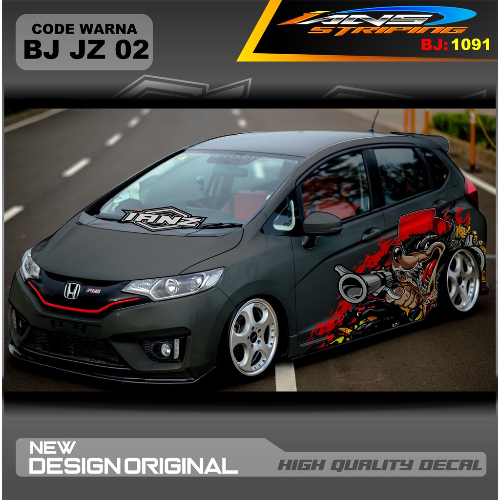 VARIASI STIKER MOBIL JAZZ / STIKER MOBIL BRIO / DECAL STIKER MOBIL SWIFT / STIKER MOBIL TOYOTA / DECAL STICKER MOBIL / STIKER YARIS AYLA