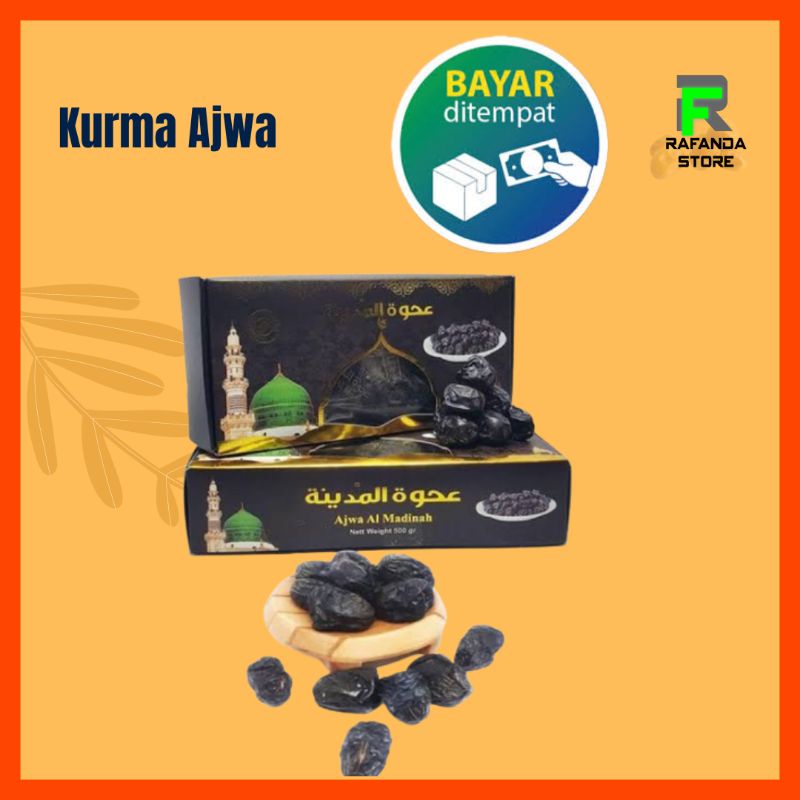 Kurma Ajwa Premium 500 Gram / Kurma Ajwa Organik / Kurma Ajwa Pekanbaru / Kurma Nabi