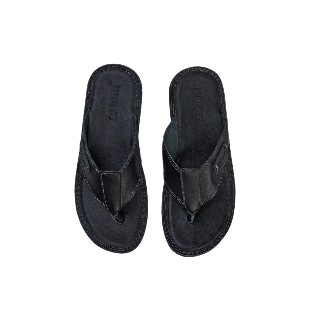 Sandal Pria Full Kulit asli 100% - Sendal Japit Barlin Original - SM02