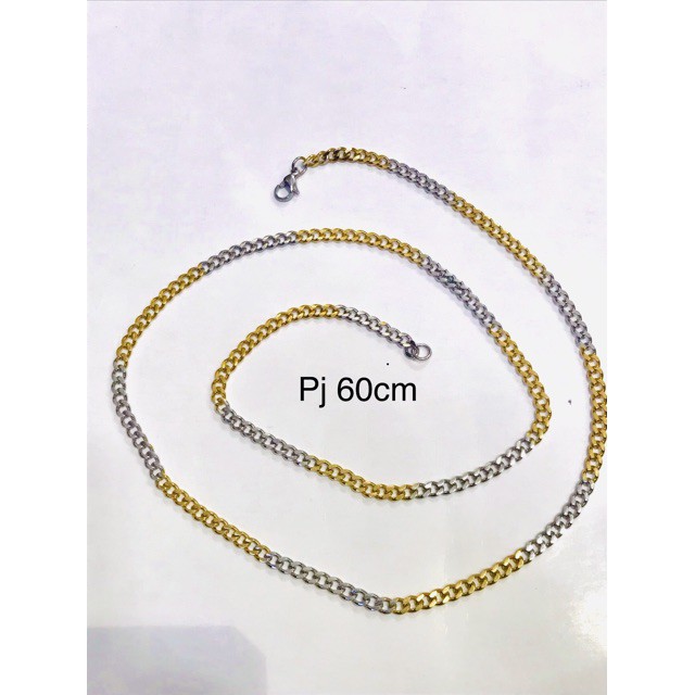 Titanium / kalung rante titanium / kalung rante kombinasi