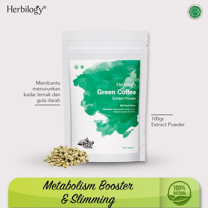 

Herbilogy Green Coffee (Biji Kopi Hijau) Extract Powder 100g