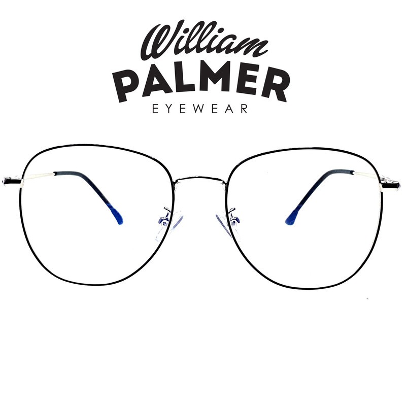 William Palmer Kacamata Pria Wanita Metal 2955 C7 Black Silver