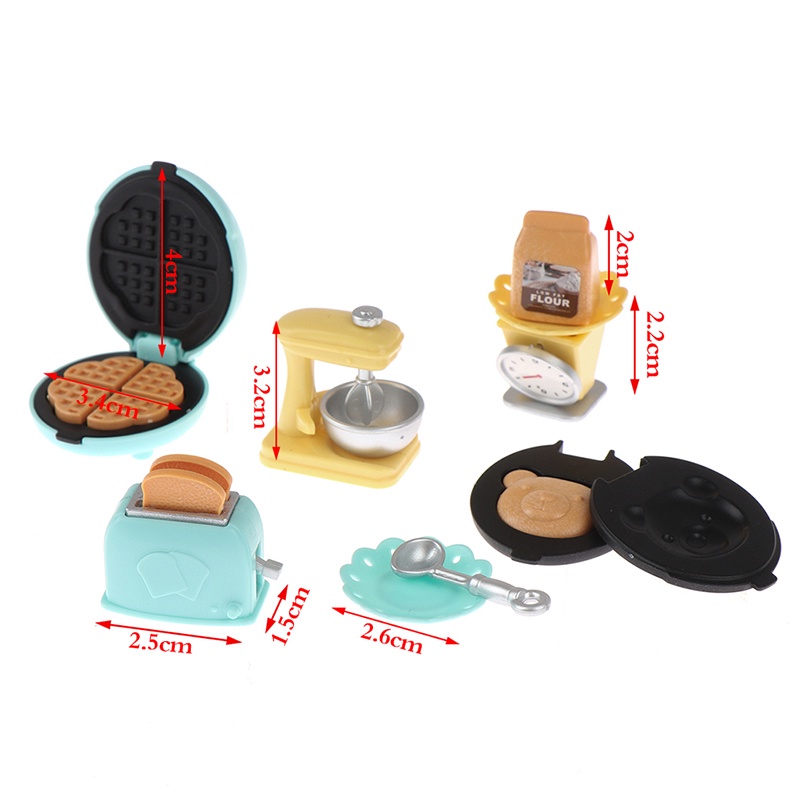 Mainan Miniatur Toaster / Pemanggang Roti Skala 1: 12 Untuk Aksesoris Rumah Boneka