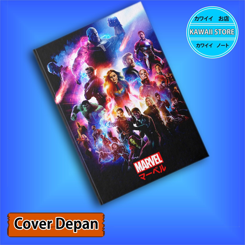 

Notebook / Pocket book Hard Cover Film Marvel AVENGERS END GAME D uk A5 & A6 / Notes Book