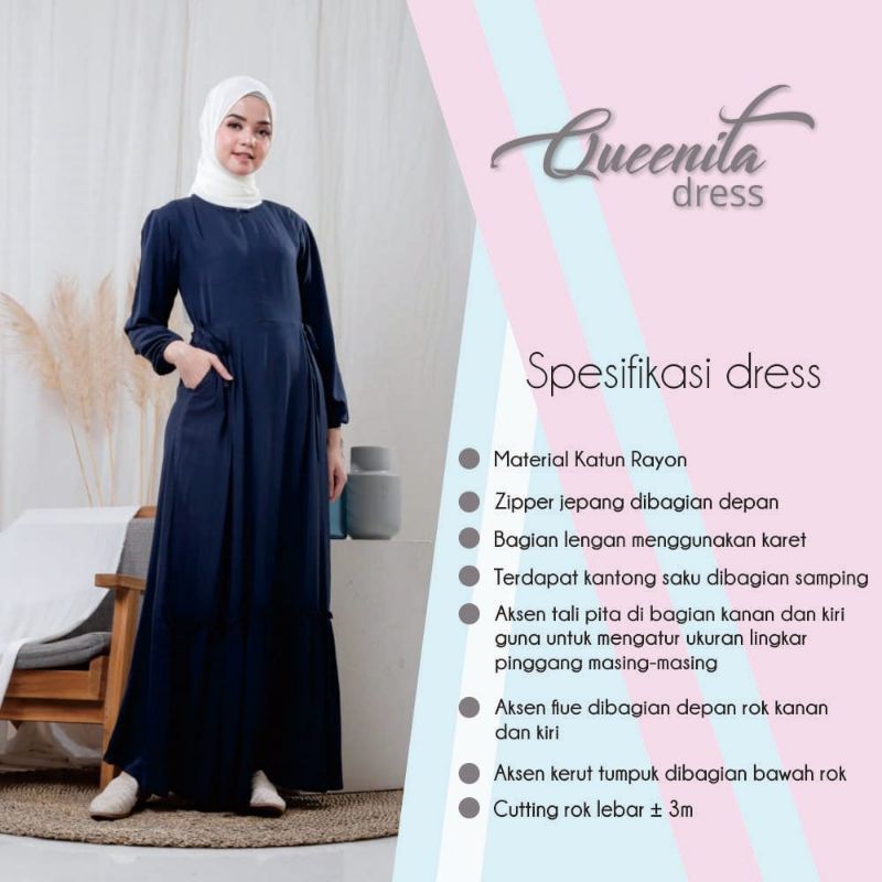 Dress Queenita by Afsheen || Dress Dewasa