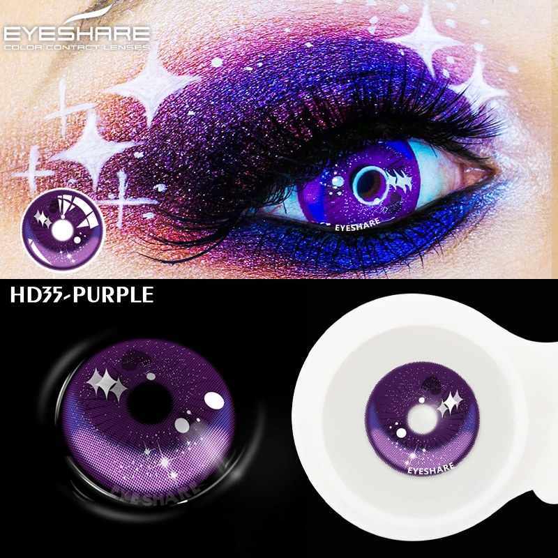 [✅COD] Softlens Mata Normal Softlens Cosplay Karakter Warna Sepasang lensa kontak berwarna softlen big eyes Halloween soflens Manga Anime Naruto Lensa Kontak DIA 14.5MM