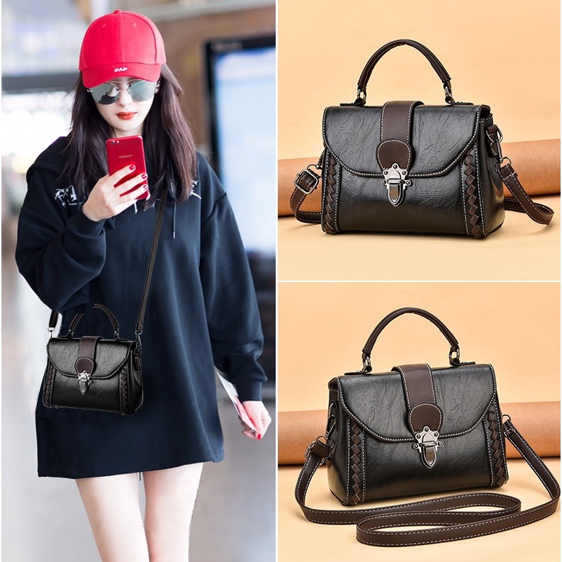 BJ81724 - BLACK/BLUE/BROWN/GREEN/KHAKI/PINK - TAS SLEMPANG IMPORT TAS WANITA FASHION IMPORT MODIS ELEGAN TERMURAH TERLARIS TERBARU BAGSTORE JAKARTA TAS BATAM GT1724 BQ3481