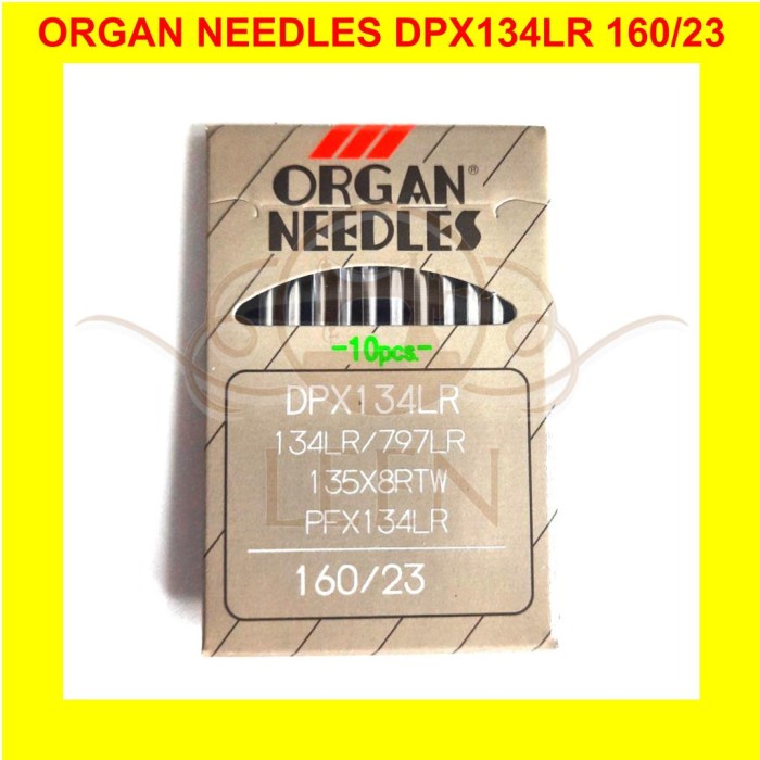 Jarum ORGAN PFx134LR 23 / DPx134LR Needles Jahit Kulit ORI Japan LEEN