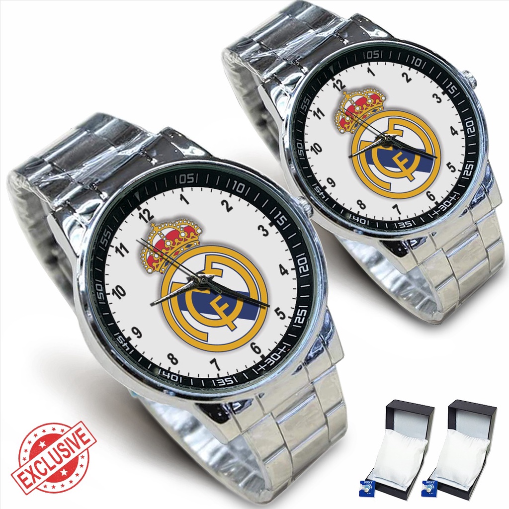 Jam Tangan Rantai Couple REAL MADRID FC - 1 (Special)