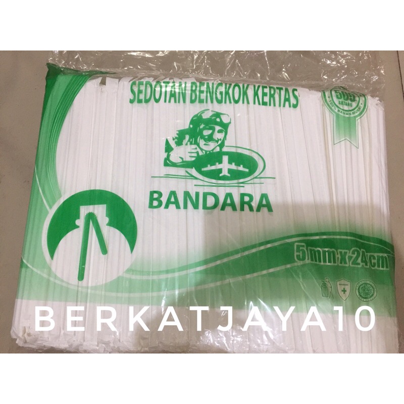 Sedotan Tekuk Bengkok Steril Putih Bungkus Kertas isi 500 pcs