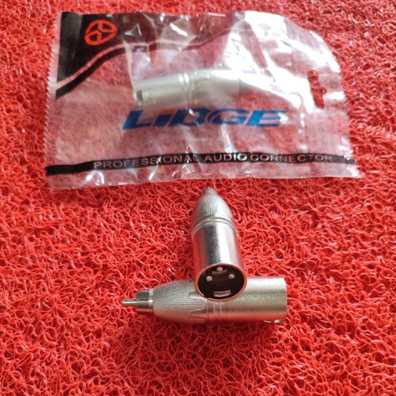 Audio adaptor jek canon xlr to rca male Converter male canon to male rca