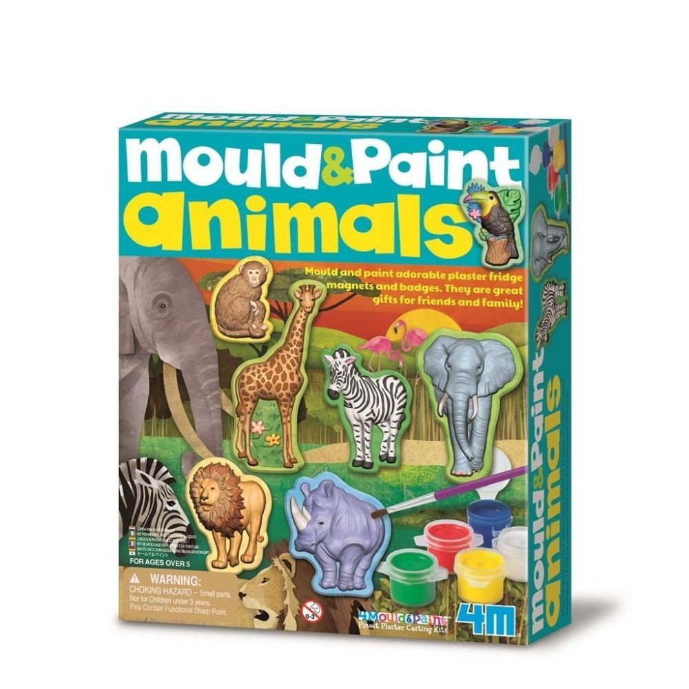 4M MOULD & PAINT ANIMALS ORIGINAL 4M ANIMALS MAINAN EDUKASI ANAK